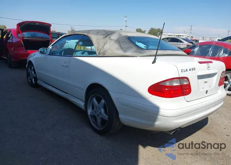 2002 Mercedes-Benz Clk 430 из США, поврежденный, VIN WDBLK70G62T105638